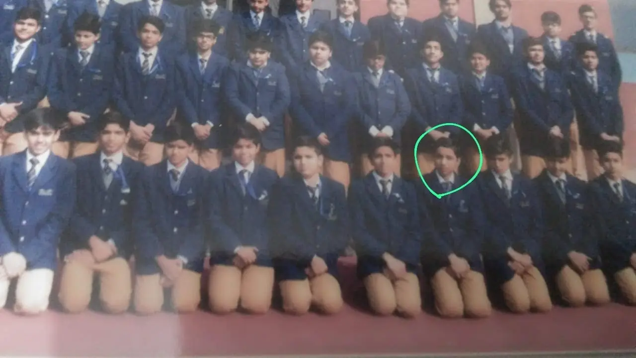 My formal school uniform portrait