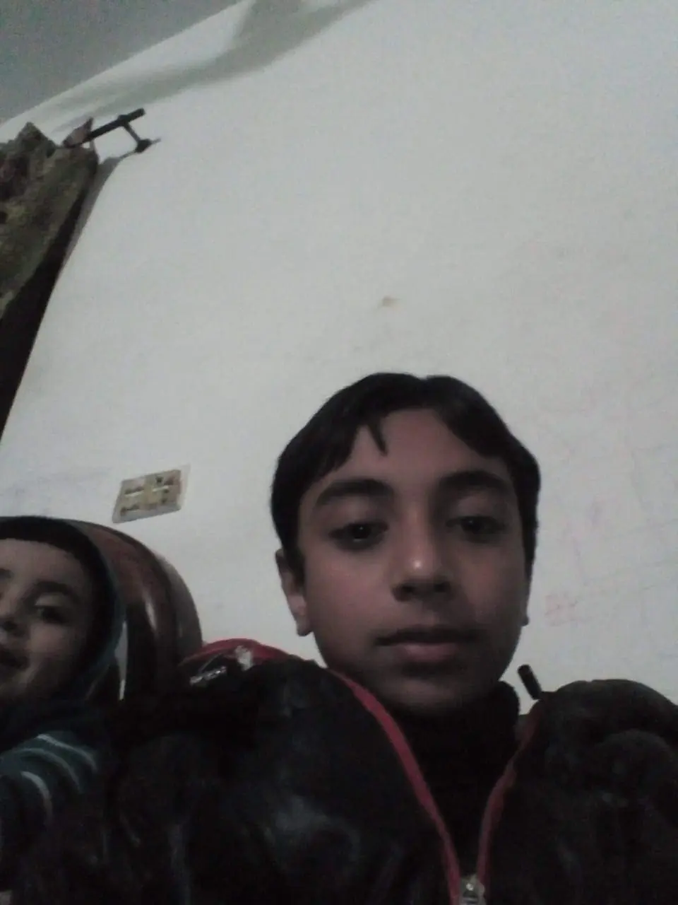 Selfie with my younger sibling